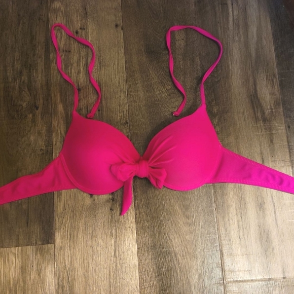 Hot pink bikini top (size large) - Picture 1 of 2